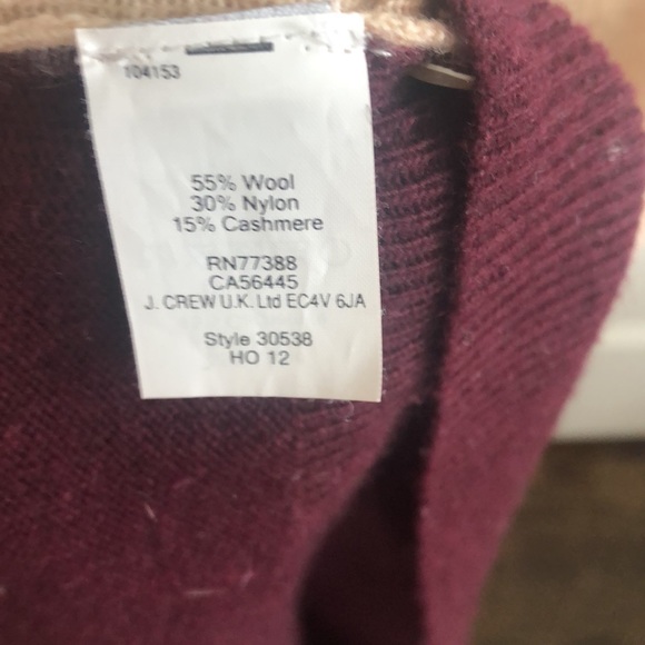 J Crew with cashmere and elbow patches sweater. - Picture 4 of 5